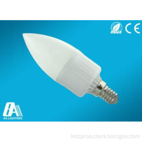 High Brightness PC Mask E14 3 w LED Candle Bulbs 110V 220V